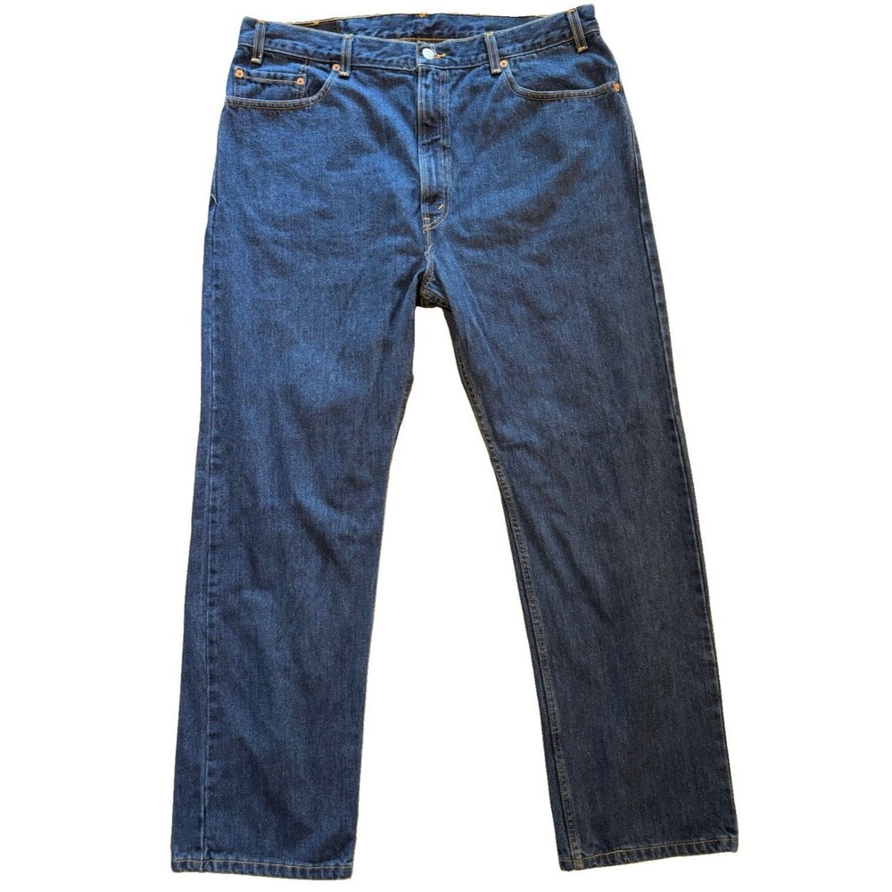Levis 505 Jeans Mens 40x30 Actual 38x31 Dark Wash Blue Y2K Regular Straight⁠